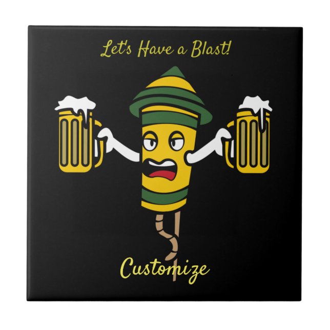 Let's Have a Blast Thunder-Cove Ceramic Tile (Front)