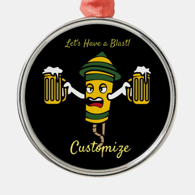 Let's Have a Blast Thunder-Cove Metal Ornament (Front)