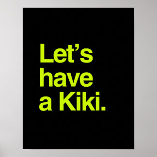 Let's have a kiki (neon) poster