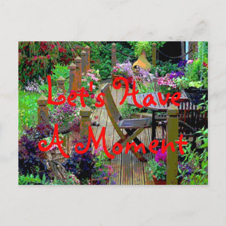 Let's Have A Moment Postcard