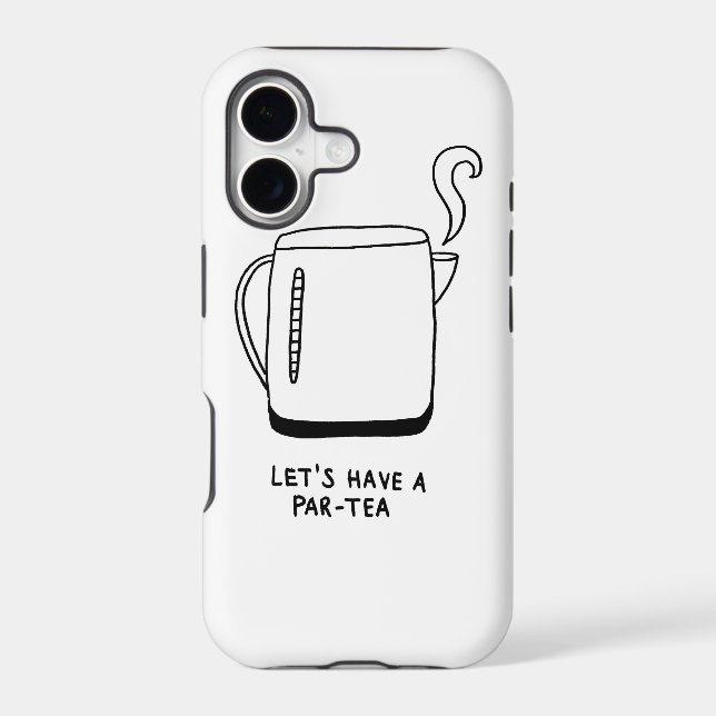 Let's Have a Par-Tea Iphone Case (Back)