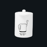 Let's Have a Par-Tea Teapot<br><div class="desc">A minimal illustration for tea and coffee lovers alike - perfect as a gift for birthdays!</div>