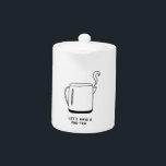 Let's Have a Par-Tea Teapot<br><div class="desc">A minimal illustration for tea and coffee lovers alike - perfect as a gift for birthdays!</div>