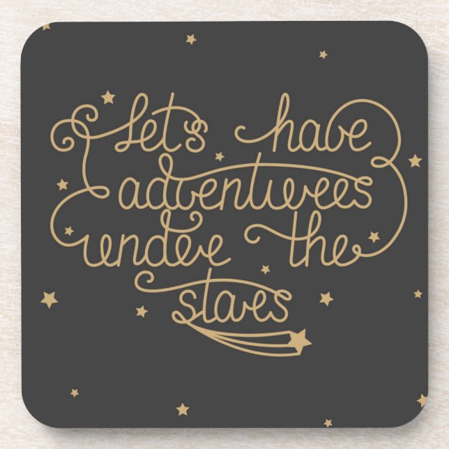 Lets Have Adventures Drink Coaster (Front)