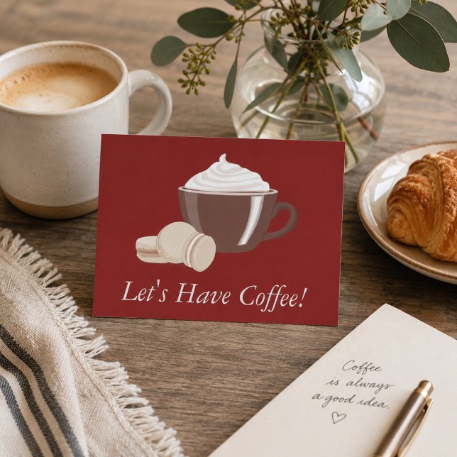 Let's Have Coffee Postcard (Creator Uploaded)