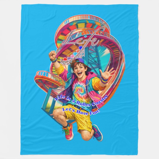 Let's Have Fun Clipboard Fleece Blanket (Front)