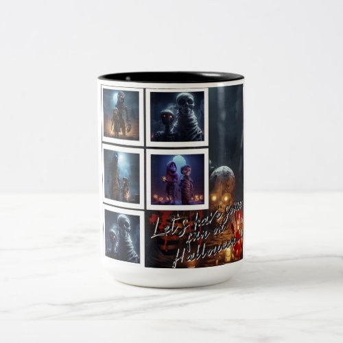 Lets have some fun on halloween Two_Tone coffee mug