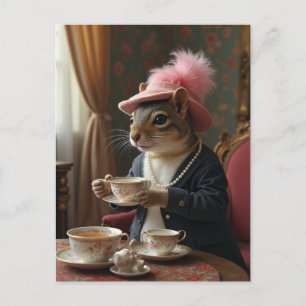 Let's Have Tea Holiday Postcard