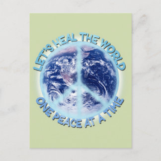 Let's heal the World Postcard