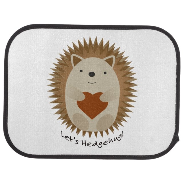 Lets Hedgehug Hegehog Car Floor Mat (Rear)