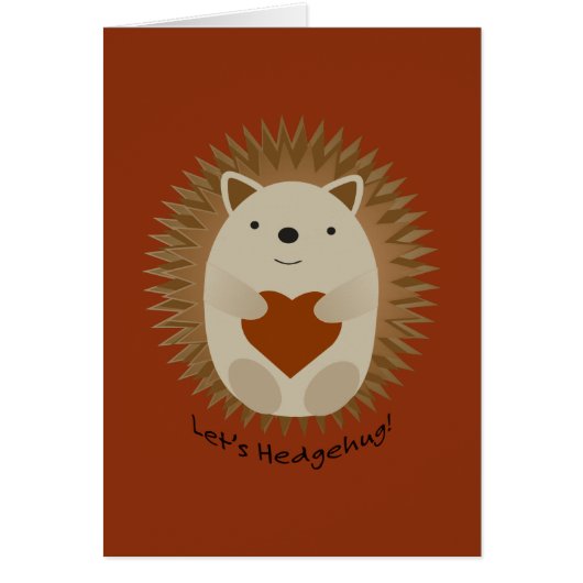 Lets Hedgehug Hegehog Cards (Front)