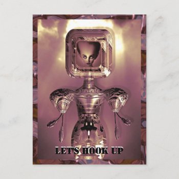Let's Hook Up Customizable Postcard by LiquidEyes at Zazzle