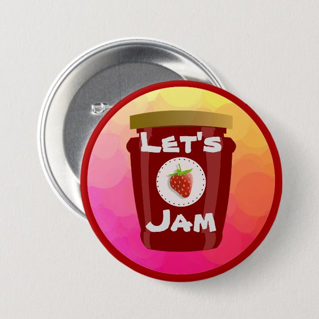 Let's Jam Button (Front & Back)