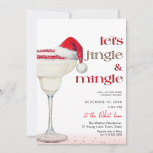Let's jingle & mingle  Holiday party  Invitation