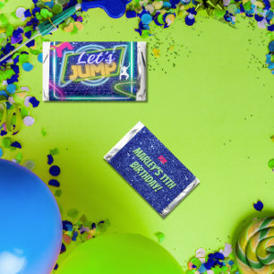 Let's Jump Party Bounce Neon Trampoline Park Hershey's Miniatures