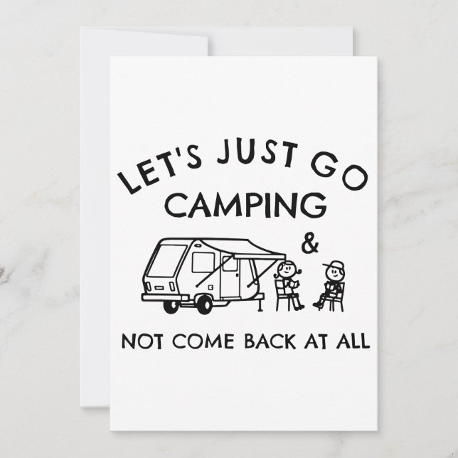 lets just go camp t-shirts (Front)