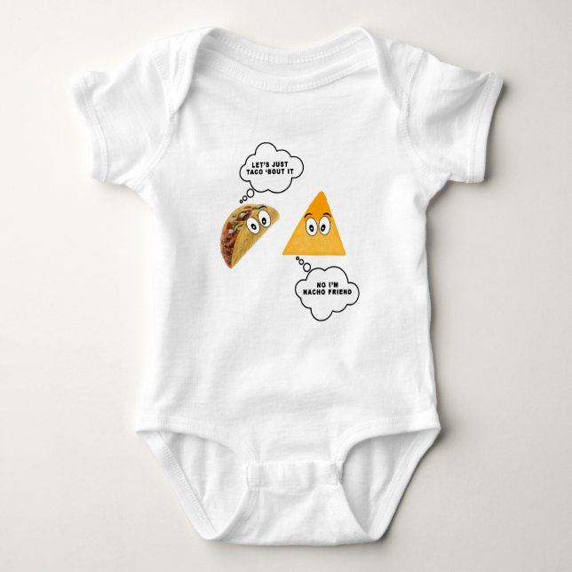 Let's Just Taco 'Bout It.png Baby Bodysuit (Front)
