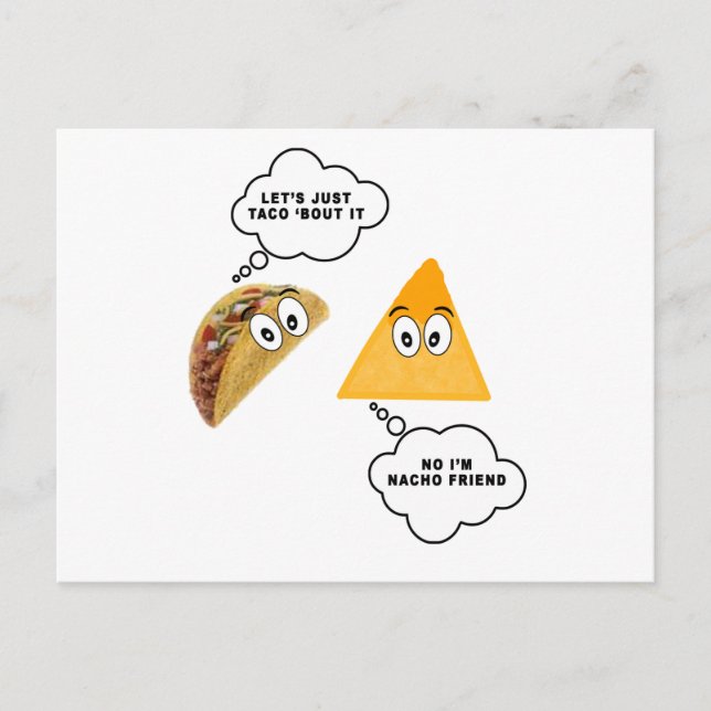Let's Just Taco 'Bout It.png Postcard (Front)