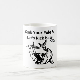 Let's Kick Bass Funny Fishing mugs & tumblers