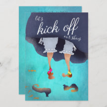 Let's Kick Off Shoes Funny Halloween Party Aqua