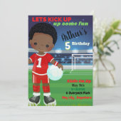 Lets Kick Up Birthday Invitation Card (Standing Front)