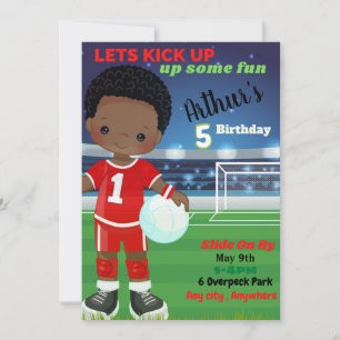 Lets Kick Up Birthday Invitation Card