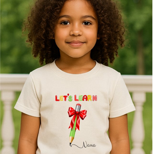 Let's Learn" T-Shirt – Personalized with Your name (Creator Uploaded)