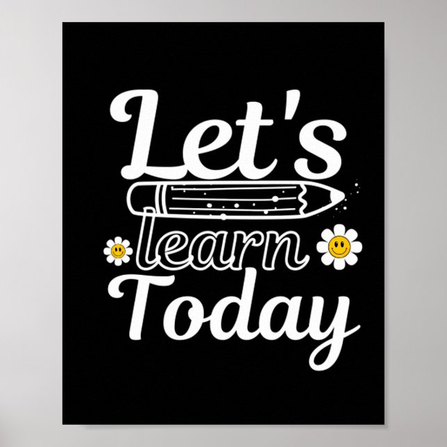Let's Learn Today Teacher Poster (Front)
