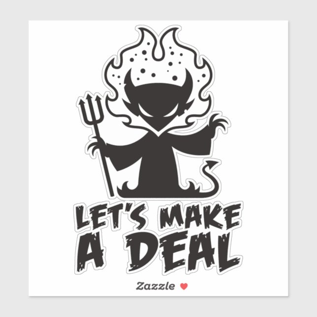 Let's Make A Deal With The Devil Sticker (Sheet)