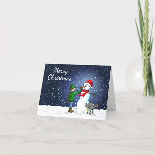 Lets make a Snowman Christmas Card
