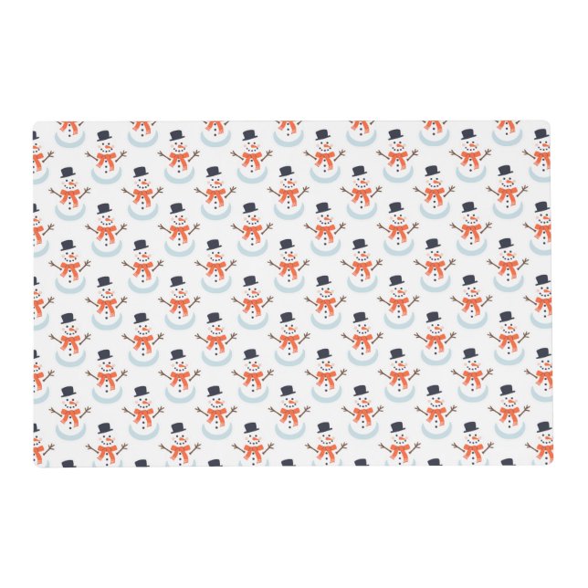 Let's make a snowman! placemat (Front)