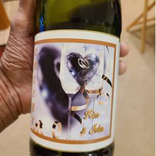 Let's Make A Toast! Cheers! Sparkling Wine Label