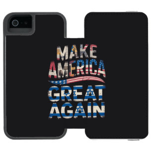 Let's make America great again iPhone SE/5/5s Wallet Case
