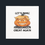 Let's Make Halloween Great Again Classic Napkins<br><div class="desc">Let's Make Halloween Great Again Classic – A classic Trumpkin-inspired parody featuring the famous slogan. Simple yet eye-catching,  it adds a humorous twist to Halloween traditions. Great for anyone looking to spark laughs and conversations.</div>
