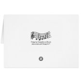 Lets make harmony together Marriage Proposal Card (Back Horizontal)