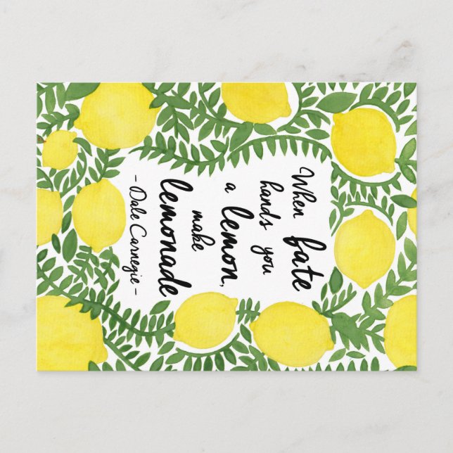 Let's Make Lemonade Postcard (Front)