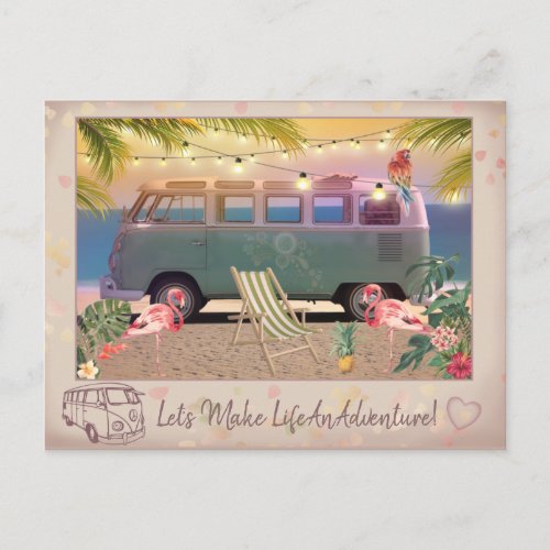 Lets Make Life An Adventure Postcard