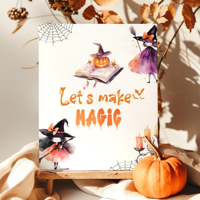 Lets make magic Witches Halloween party Poster (Creator Uploaded)