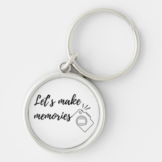 let's make memories with camera keychain (Front)