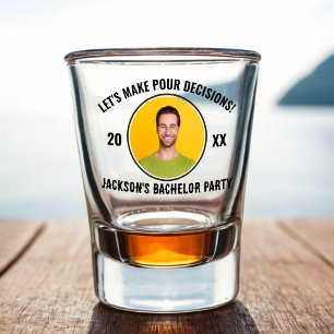Let's Make Pour Decisions Bachelor Party Shot Glass