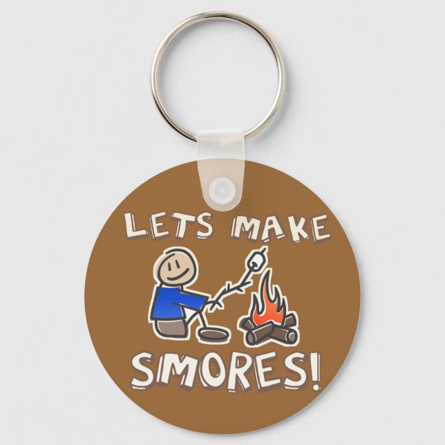 Lets make S'mores! Keychain (Front)