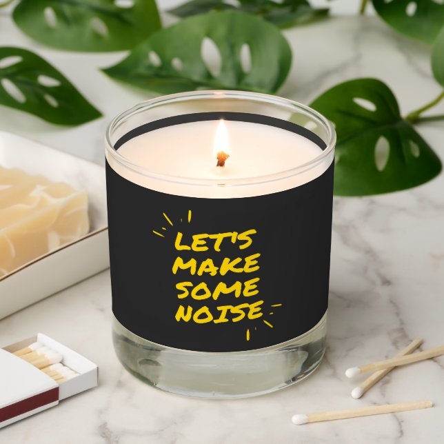 let's make some noise scented candle (Lit)