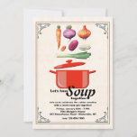 Let&#39;s Make Soup Invitation at Zazzle