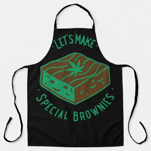 Lets Make Special Brownies Apron