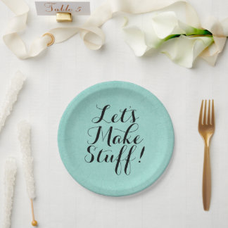 Let's Make Stuff • Craft Party Paper Plates