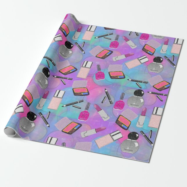 Let's MakeUp Wrapping Paper (Unrolled)