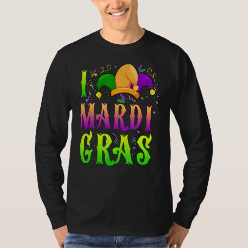 Lets Mardi Gras Yall Celebrating Party L Love Ma T_Shirt