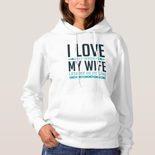 Lets Me Go Cycling Hoodie (Front)