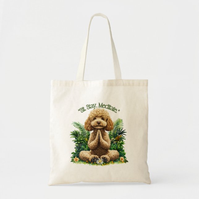 let's Meditate Tote Bag (Front)