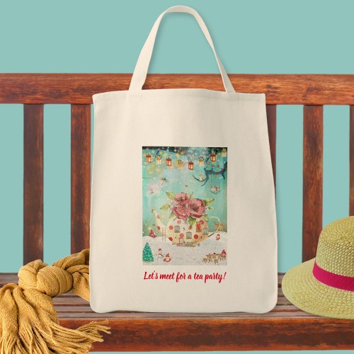 Lets Meet for A Tea Party Tote Bag